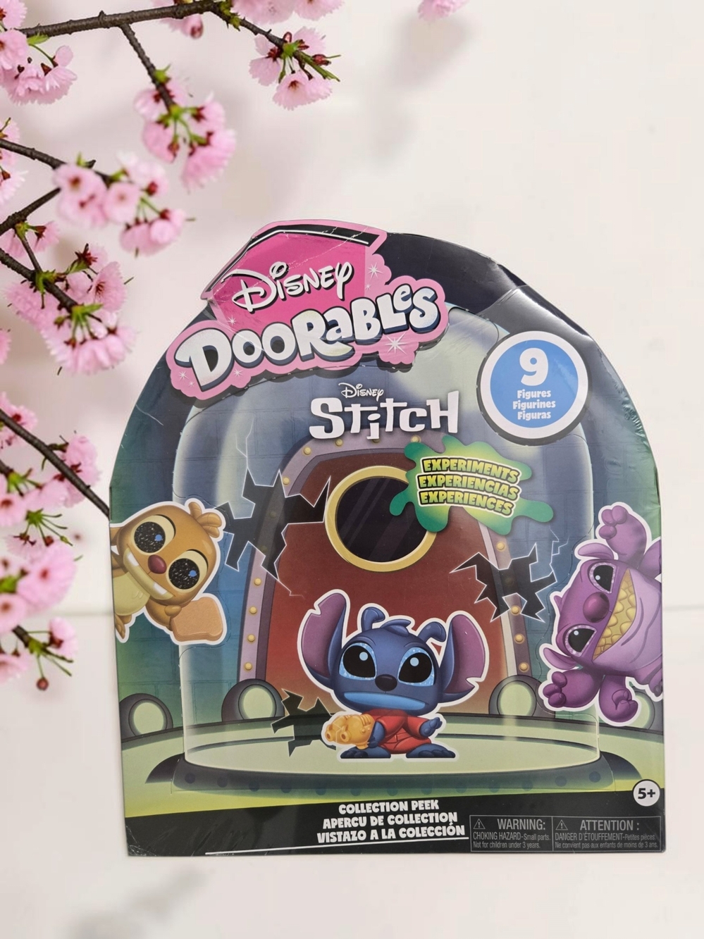 Disney Doorables Stitch Experiments 9‑Figure Collectible Set Reuben Angel Sparky